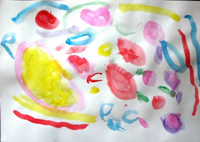 abstract painting, Kyden, age:3.5
