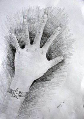 my hand, Emily Tai, age:8.5