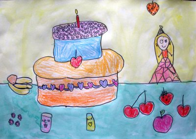 birthday cake, Tracy, age:5