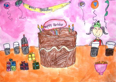 birthday cake, Sophie Wang, age:6