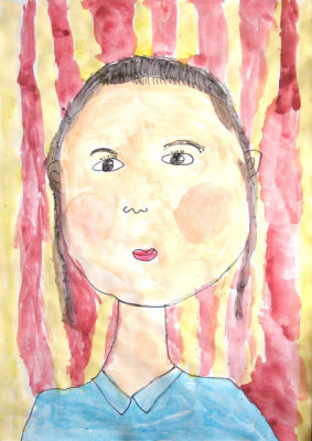 self-portrait, Sophia He, age:5.5