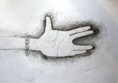 my hand, Justin Lee, age:10