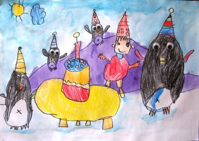 penguin party, Leo, age:5