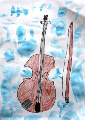 my violin, Mervyn, age:6