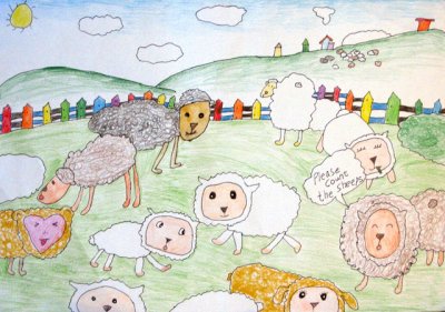 please count the sheeps, Nancy, age:7.5