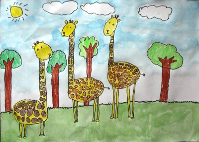 giraffe, Sophia He, age:6