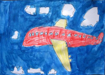 aeroplane, Yu Dian, age:5