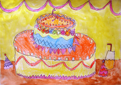 birthday cake, Sophia Su, age:5.5
