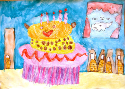birthday cake, Sophia Ying, age:5