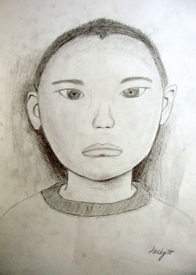 self-portrait, Jacky, age:13