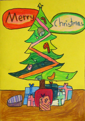 Christmas card, Coco, age:7