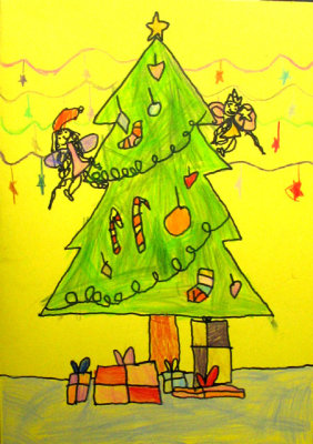 Christmas card, Sophia Su, age:5.5