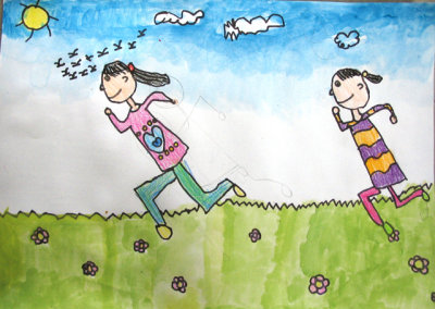 running, Polly, age:7