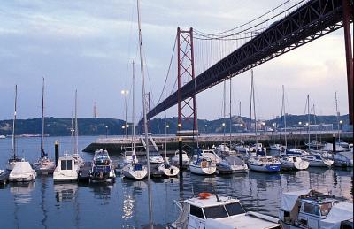 Suspension Bridge from TG Friday`s, Lisbon