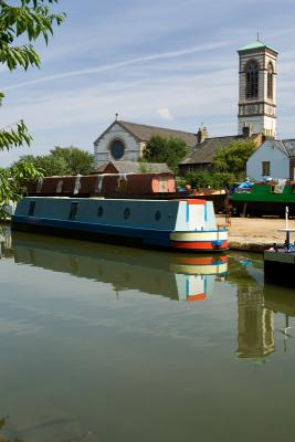 Boat builders yard and St. Barnabas Church Jericho