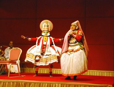 COCHIN, INDIA, 26 MARCH 2008 -  Traditional theatre in Chochin, India, 26.3.2008