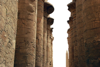 Ruins at Karnak Temple Luxor 7.4.2008
