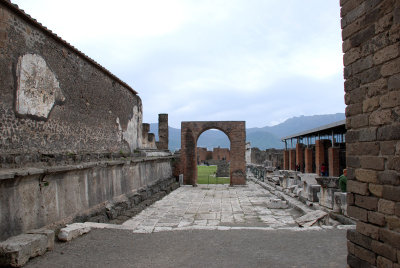 City baths villas theatres and wrestling grounds of Pompeii