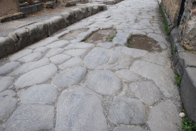 Typical road in Pompeii