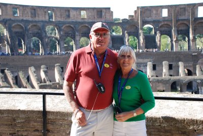 Dave and Rene at the Colosseum 14.4.2008