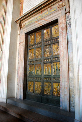 Popes entrance to St Peter's Basilica