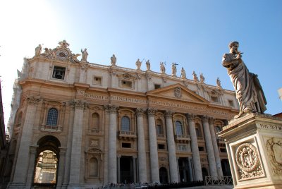 The famous balcony where the Pope appears on Sundays and Wednesdays to bless the congregation