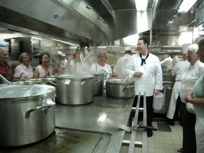 As you can imagine there is an army of chefs on board the Queen Victoria this chef is English