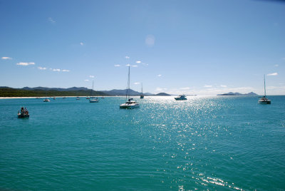 Whitehaven Beach is one of the premier natural beaches with its white silica sand 11 July, 2008