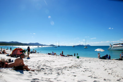A beautiful winters day at Whitehaven Beach Great Barrier Reef