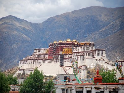 Potala Palace from Jokhang Temple