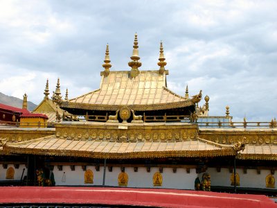Ornate temple roof