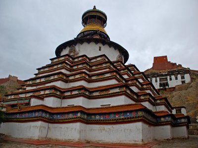 The great Kumbum Stupa completed in 1427AD