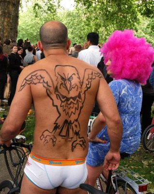 london naked bike ride 2008