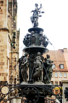 Fountain of Virtues  created in  1584-1589