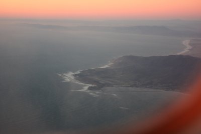 San Francisco area coast - Half Moon Bay & HAF airport in view