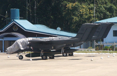 Two parked PAF OV-10s