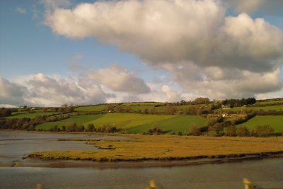 Water and Green Hills near Cork