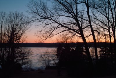 Sunset - Frozen Lake