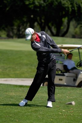 Derek Ernst, 9th tee