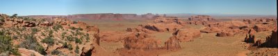 MONUMENT VALLEY FROM HUNTS MESA