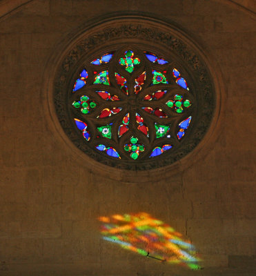 STAINED GLASS WINDOW & REFLECTION