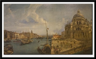 L'Entree du Grand Canal et l'eglise de la Salute a Venise. Vers 1735-1740