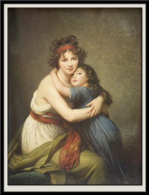 Madame Vigee-Le-Brun et sa fille, Jeanne-Lucie-Louise, dite Julie (1780-1819). 1789