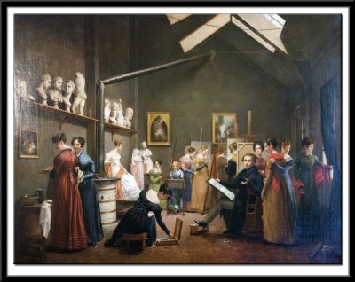 L'atelier d'Abel de Pujol, 1822