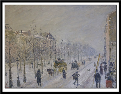 Les Boulevards Exterieurs. Effet de Neige, 1879