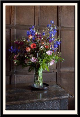 Flowers, Table & Panelling