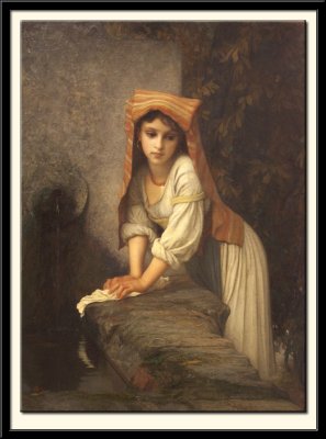 Jeune lavandiere songeuse ou La Lavandara, 1869