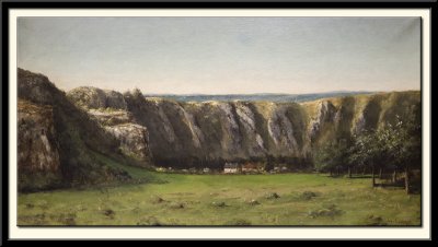 Paysage rocheux, environs d'Ornans, vers 1855?