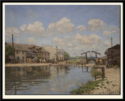 Le canal Saint-Martin, Paris, 1872