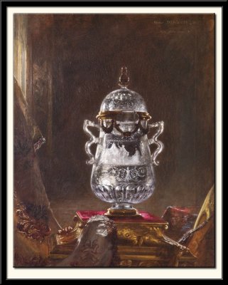 Nature morte : vase en cristal de roche du Musee du Louvre, 1887